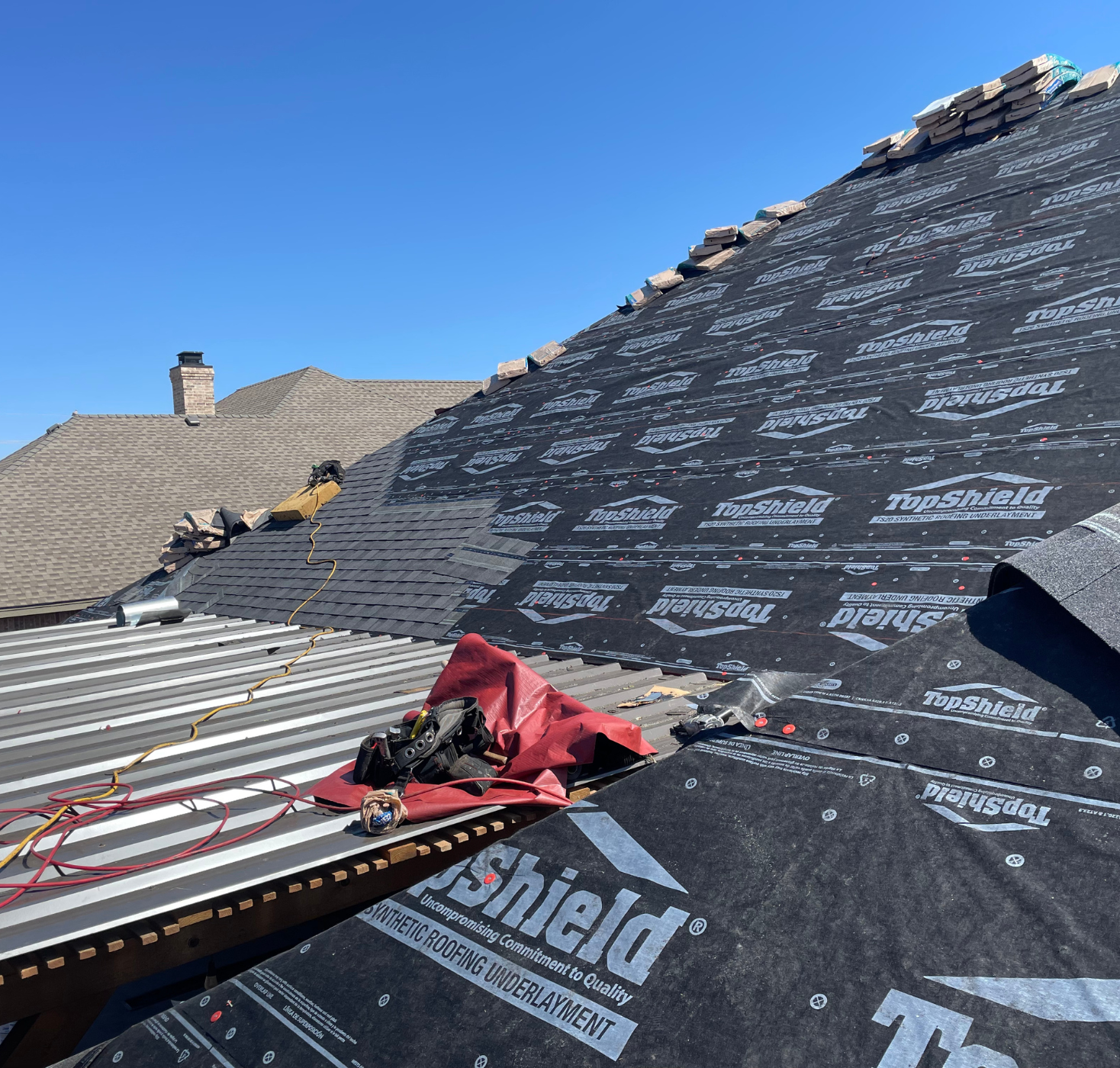 roof being renovated
